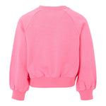 Billieblush Felpa Chiusa Girocollo tinta unita con Stampa Rosa Fluo per Bambina U21035 ROSA FLUO BillIEBLUSH 