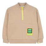 Billieblush Felpa con Mezza Zip tinta unita Beige per Bambino U21164 BEIGE BillIEBLUSH 