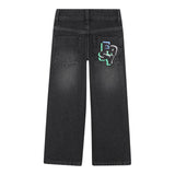 Billieblush Jeans tinta unita con Girovita Regolabile Nero per Bambino U21189 NERO BillIEBLUSH 