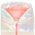 Billieblush Giubbino tinta unita con Cappuccoo E Pelliccia Panna per Bambina U21246J PANNA BillIEBLUSH 