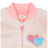 Billieblush Pelliccia tinta unita con Zip Rosa per Bambina U21251J ROSA BillIEBLUSH 
