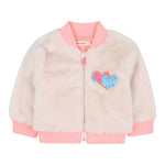 Billieblush Pelliccia tinta unita con Zip Rosa per Bambina U21251JX ROSA BillIEBLUSH 
