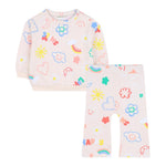 Billieblush Completo 2 Pezzi Felpa-Pantalone tinta unita Rosa per Neonata U21253 ROSA BillIEBLUSH 