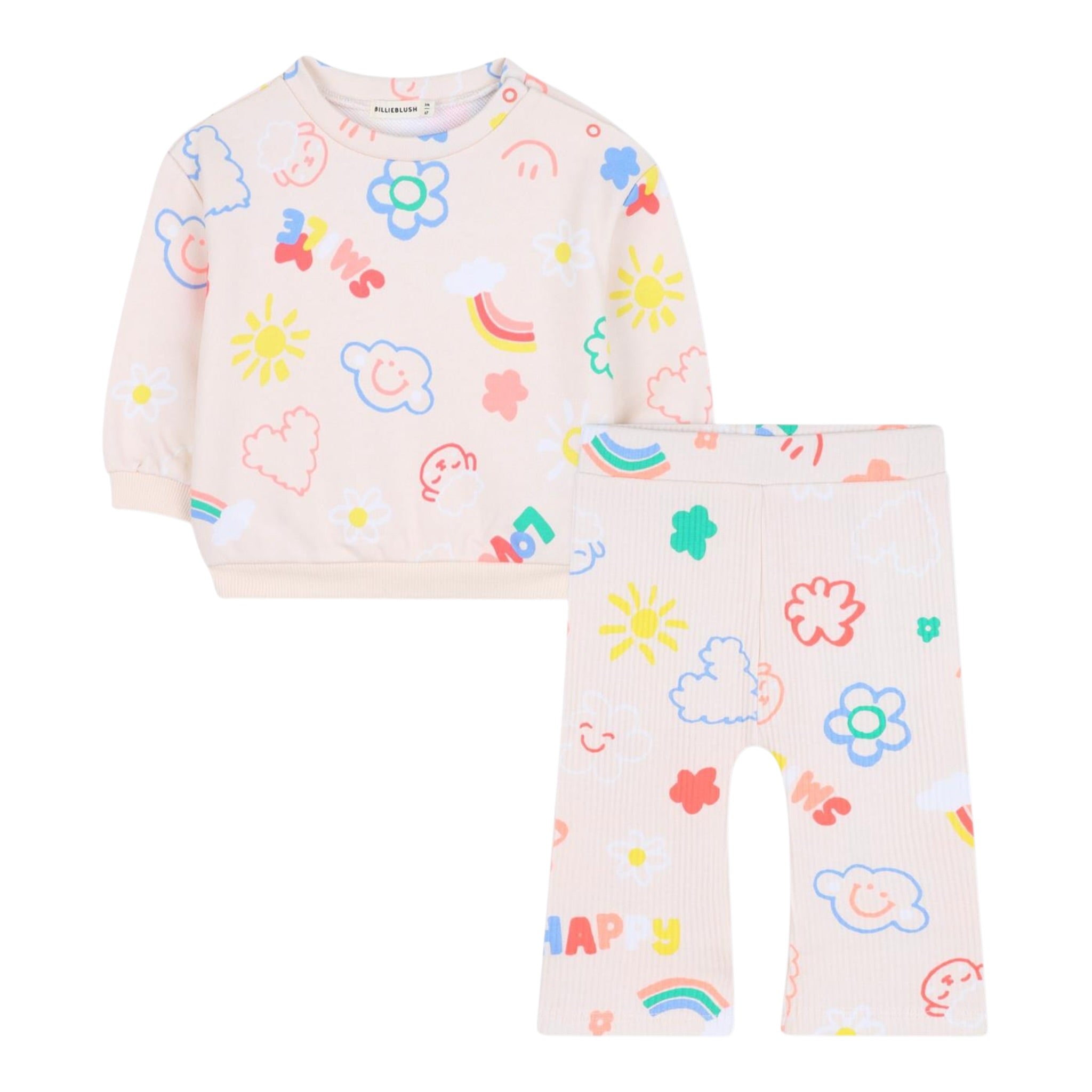 Billieblush Completo 2 Pezzi Felpa-Pantalone tinta unita Rosa per Neonata U21253 ROSA BillIEBLUSH 