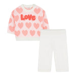 Billieblush Completo 2 Pezzi Maglia-Pantalone tinta unita Rosa/Panna per Neonata U21256X ROSA/PANNA BillIEBLUSH 
