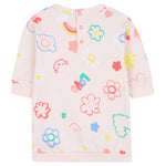 Billieblush Abito Felpa tinta unita con Stampa Rosa per Neonata U21258N ROSA BillIEBLUSH 