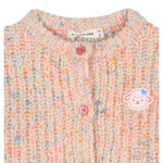 Billieblush Cardigan Multicolor con Applicazione Pesca per Neonata U21263N PESCA BillIEBLUSH 