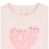 Billieblush Shirt Girocollo tinta unita con Stampa Rosa per Neonata U21266 ROSA BillIEBLUSH 