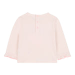 Billieblush Shirt Girocollo tinta unita con Stampa Rosa per Neonata U21266X ROSA BillIEBLUSH 