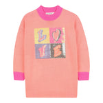Billieblush Abito Manica Lunga tinta unita con Paillettes Pesca per Bambina U21283 PESCA BillIEBLUSH 