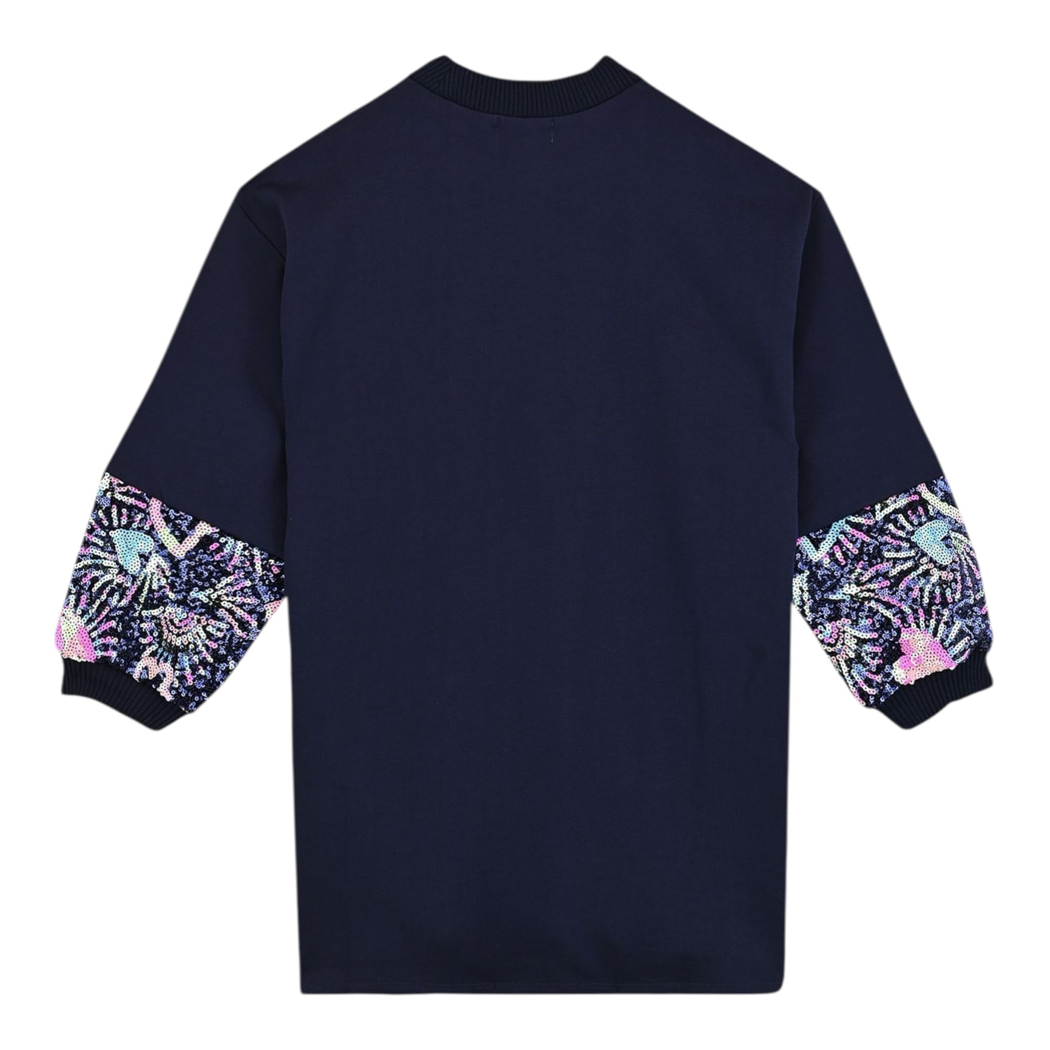 Billieblush Abito Manica Lunga tinta unita con Paillettes Blu per Neonata U21285N BLU BillIEBLUSH 