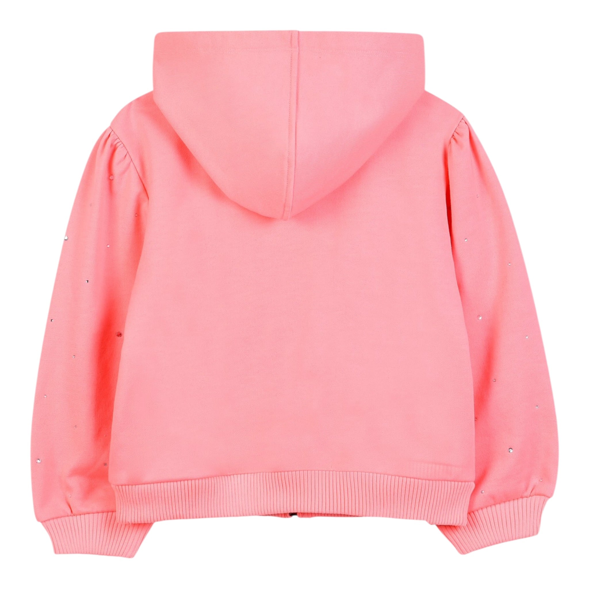 Billieblush Felpa con Zip E Cappuccio tinta unita Pesca per Bambina U21309 PESCA BillIEBLUSH 
