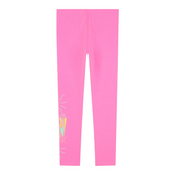 Billieblush Leggins tinta unita con Stampa Rosa Fluo per Bambina U21321XX ROSA FLIO BillIEBLUSH 