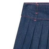 Billieblush Gonna In Denim tinta unita Blu per Neonata U21322NX BLU BillIEBLUSH 