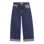 Billieblush Jeans tinta unita con Girovita Regolabile Blu per Neonata U21330 BLU BillIEBLUSH 