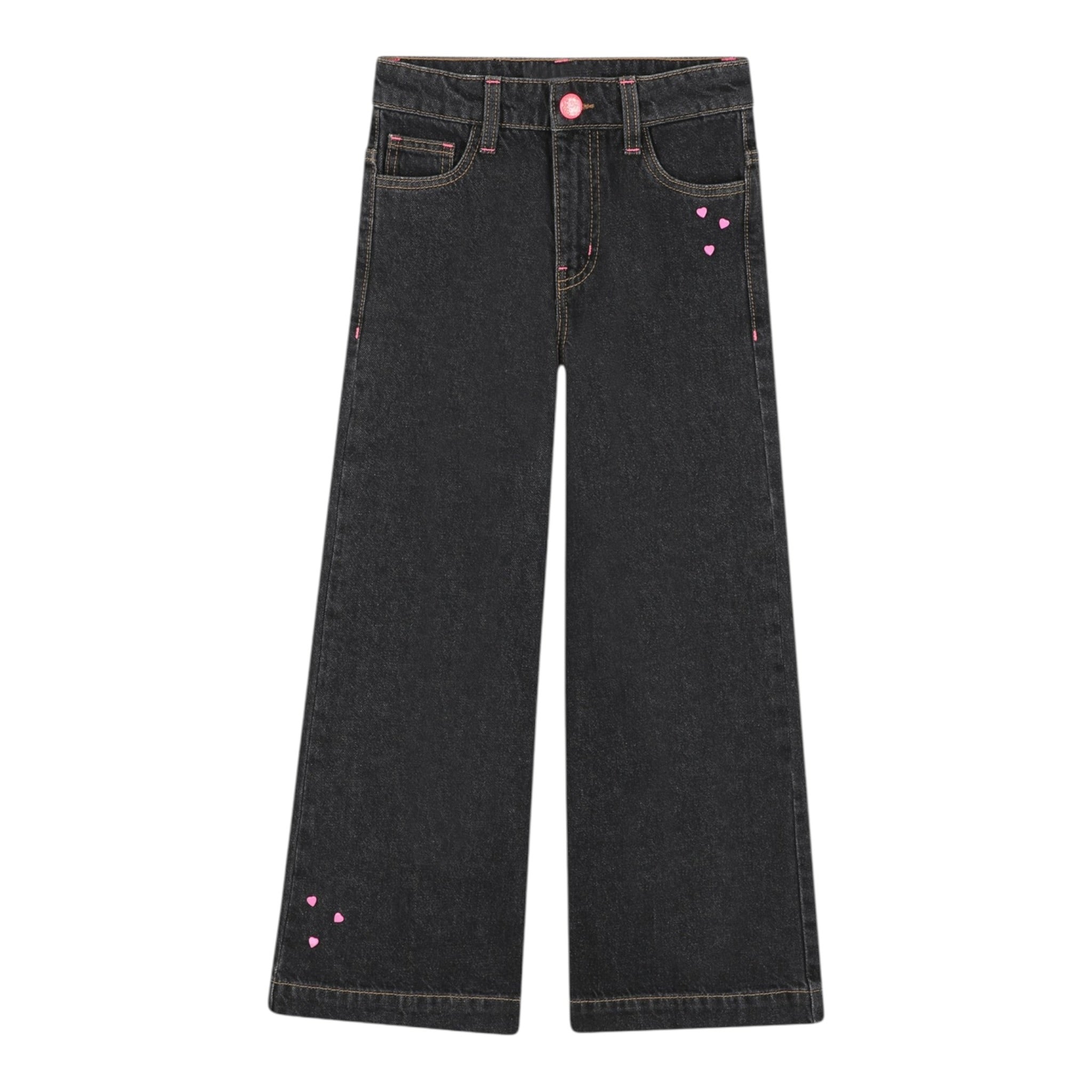 Billieblush Jeans tinta unita Modello Palazzo Nero per Neonata U21340NX NERO BillIEBLUSH 