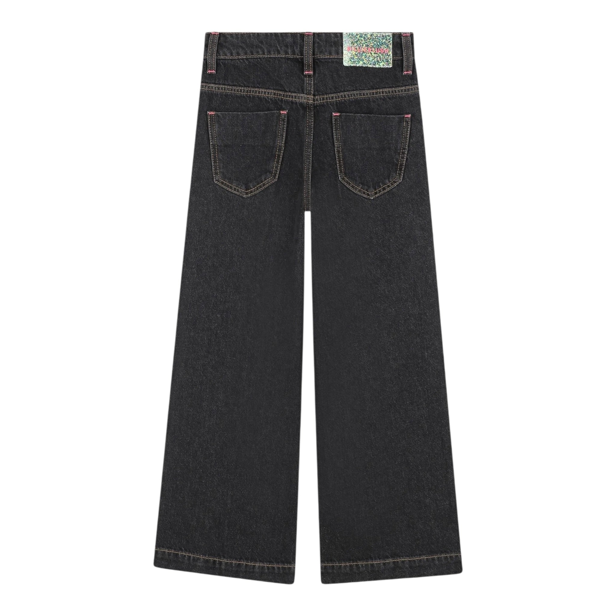 Billieblush Jeans tinta unita con Girovita Regolabile Nero per Neonata U2134 NERO BillIEBLUSH 
