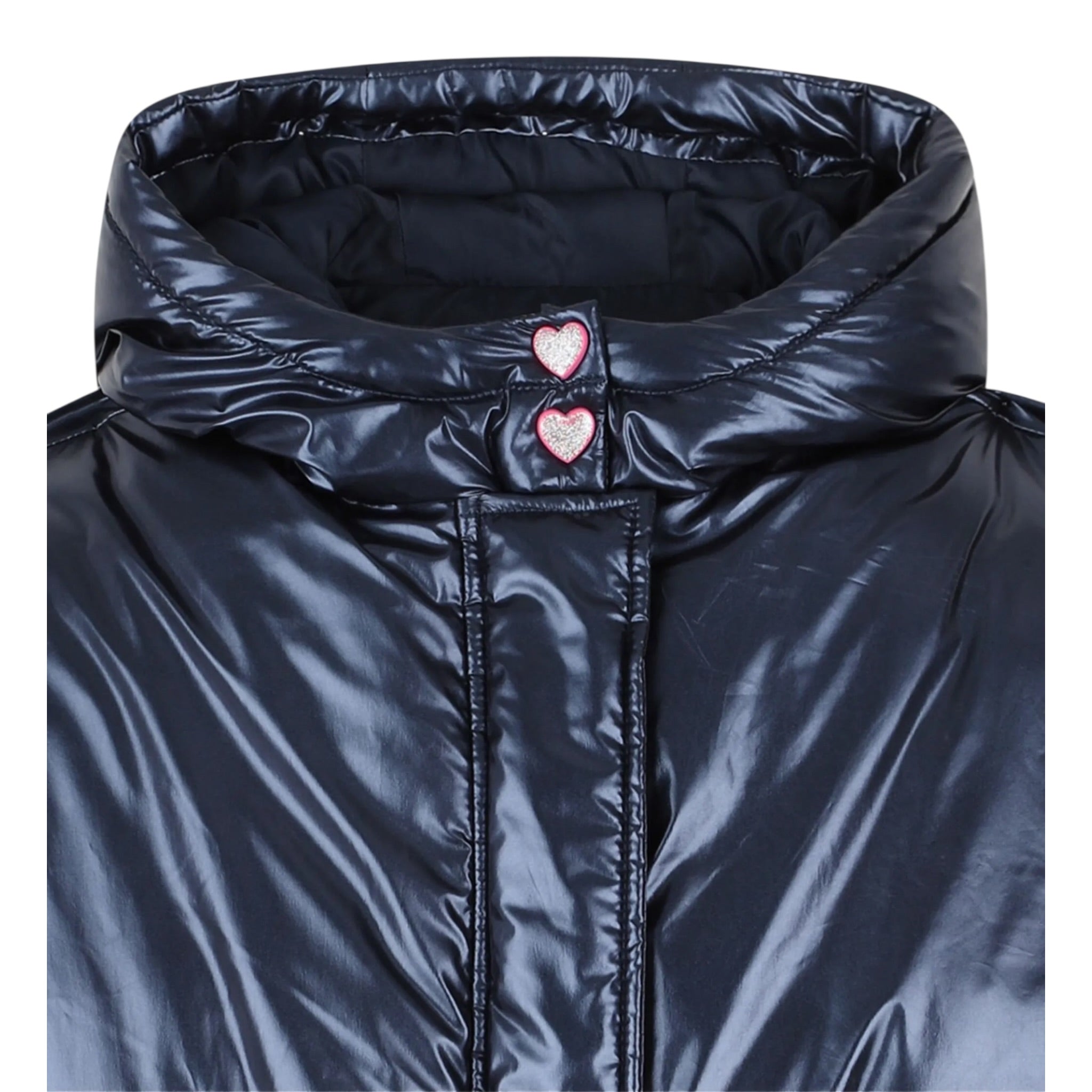 Billieblush Giubbino tinta unita con Cappuccio Blu per Bambina U21354 BLU BillIEBLUSH 