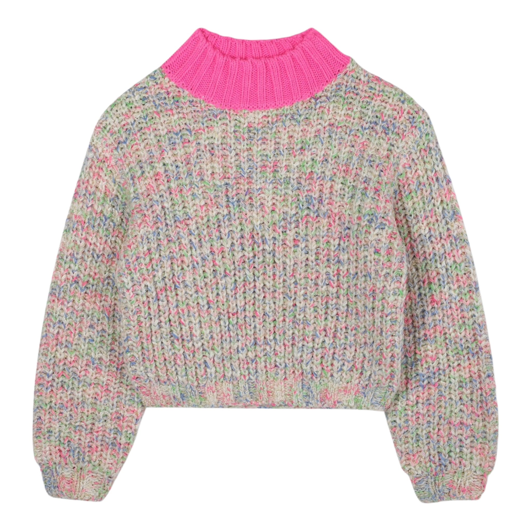 Billieblush Maglia Girocollo In Contrasto Multicolor per Neonata U21367XX MULTICOLOR BillIEBLUSH 