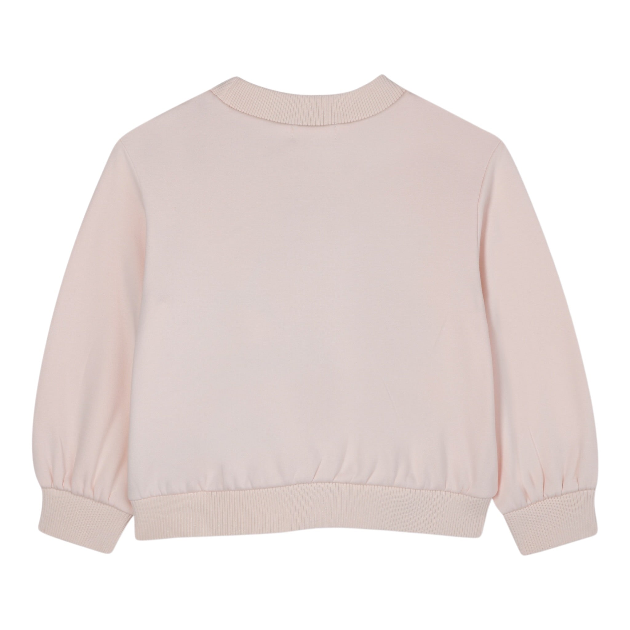 Billieblush Felpa Chiusa Girocollo tinta unita con Paillettes Rosa per Neonata U21371 ROSA BillIEBLUSH 