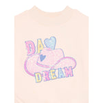 Billieblush Felpa Chiusa Girocollo tinta unita con Paillettes Rosa per Neonata U21371 ROSA BillIEBLUSH 