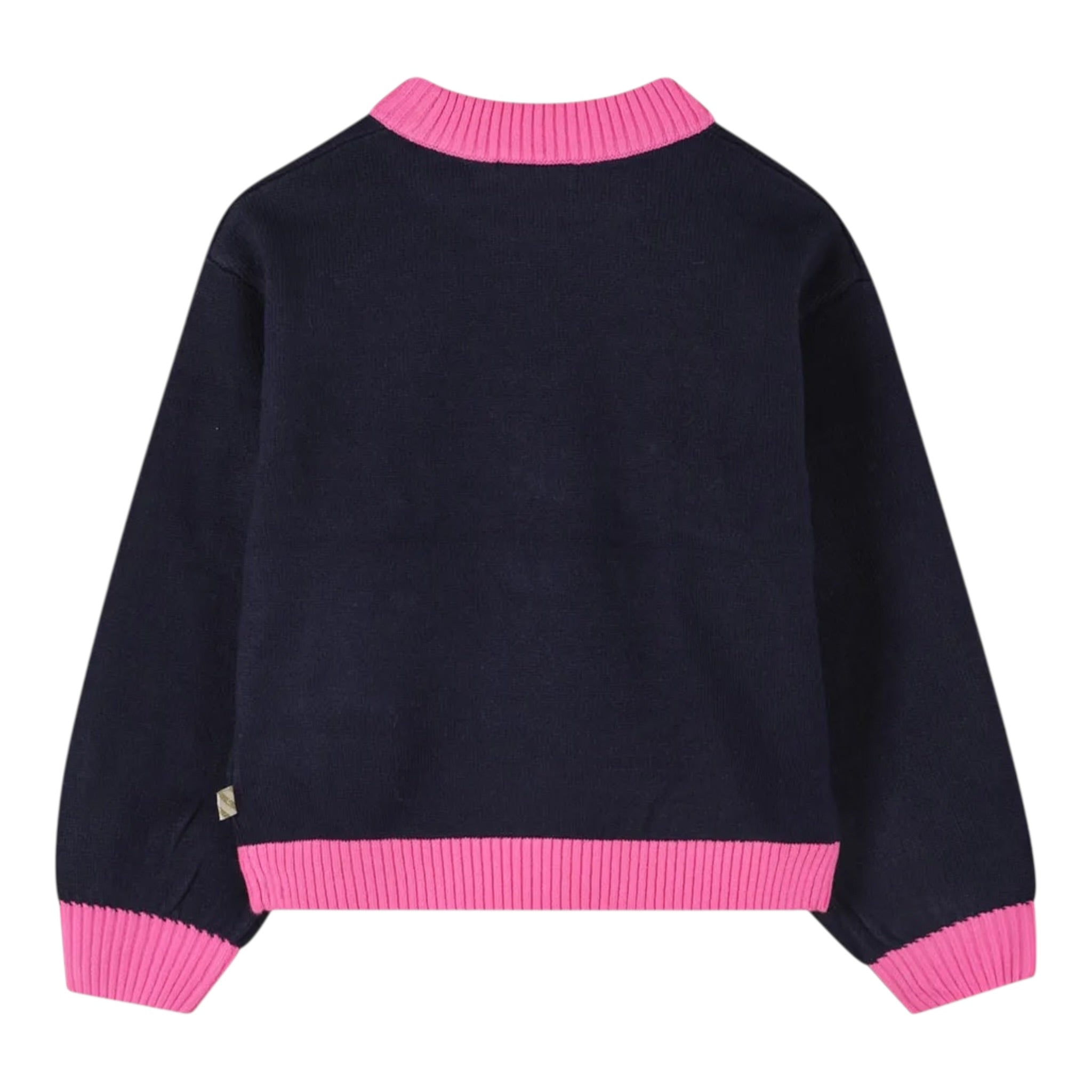 Billieblush Maglia Girocollo tinta unita con Ricami Blu per Neonata U21378 BLU BillIEBLUSH 