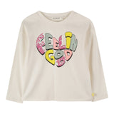 Billieblush Shirt Girocollo tinta unita con Paillettes Panna per Bambina U21424 PANNA BillIEBLUSH 