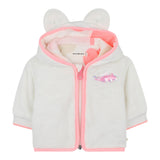 Billieblush Pelliccia tinta unita con Zip Panna per Neonata U21437 PANNA BillIEBLUSH 