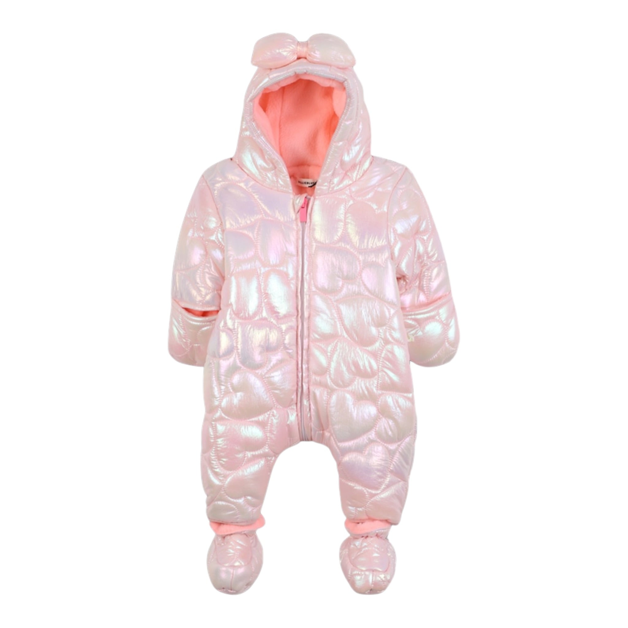 Billieblush Eskimo tinta unita con Cappuccio Rosa per Neonata U21439 ROSA BillIEBLUSH 