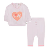 Billieblush Completo 2 Pezzi Felpa-Leggins tinta unita Rosa per Neonata U21446 ROSA BillIEBLUSH 