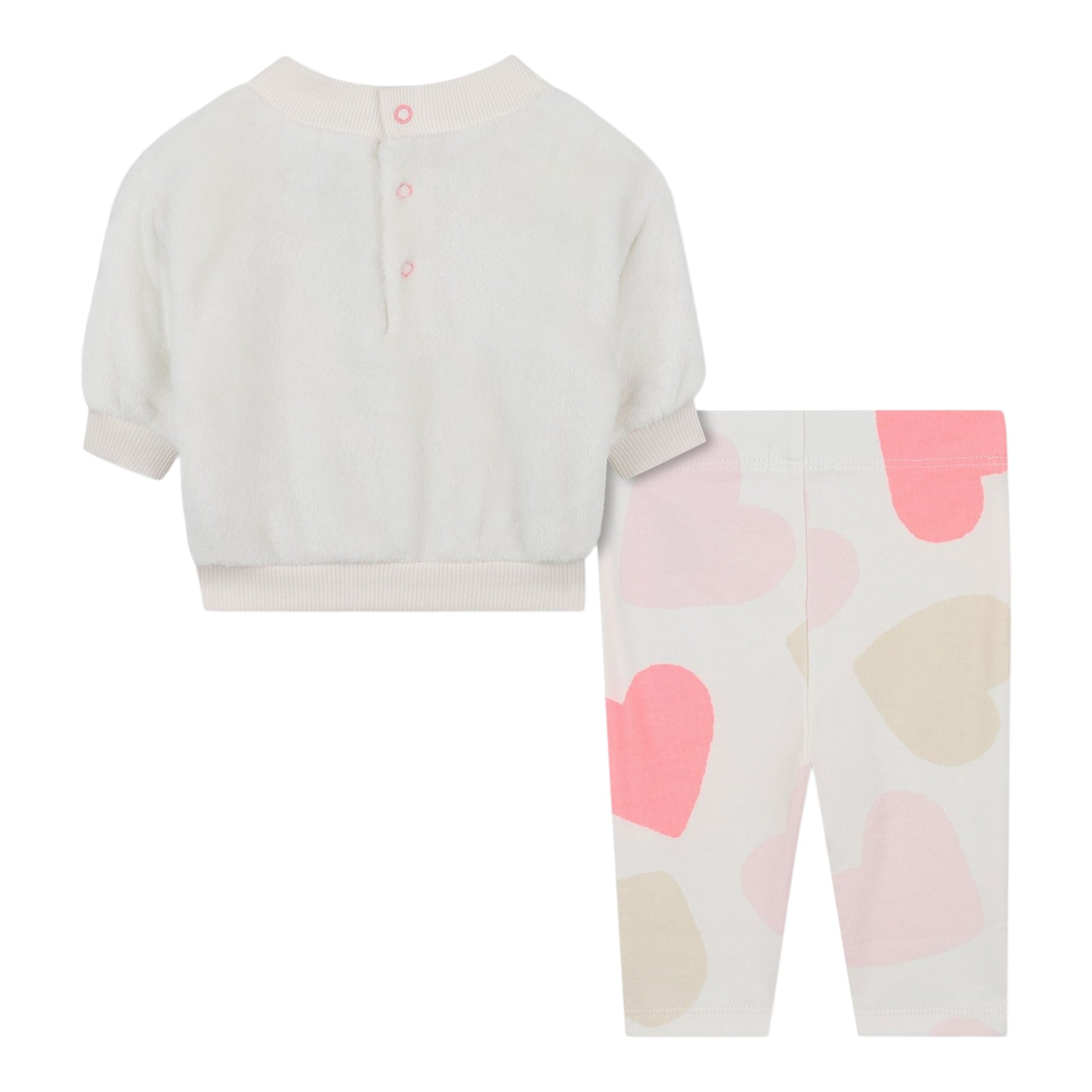 Billieblush Completo 2 Pezzi Felpa-Leggins Panna per Neonata U21449 PANNA BillIEBLUSH 