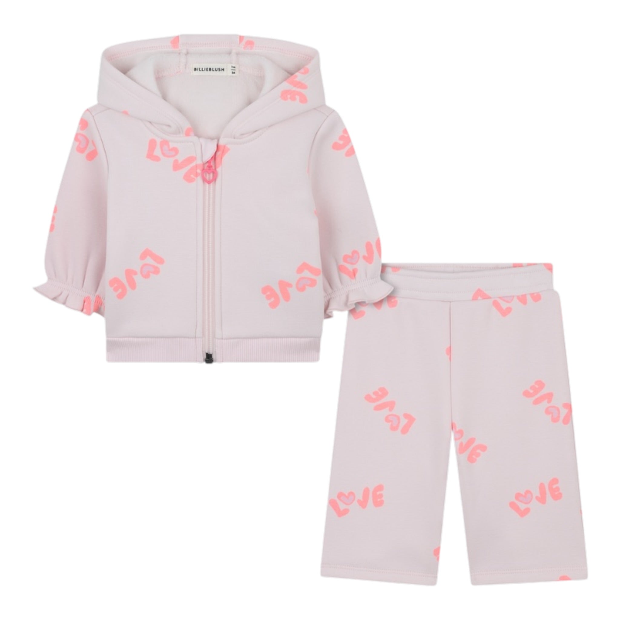 Billieblush Completo 2 Pezzi Felpa-Pantalone tinta unita Rosa per Neonata U21452X ROSA BillIEBLUSH 