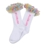 Billieblush Calzini tinta unita con Tulle Bianco per Bambina U21518 BIANCO BillIEBLUSH 