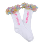 Billieblush Calzini tinta unita con Tulle Bianco per Bambina U21518 BIANCO BillIEBLUSH 