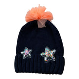 Billieblush Cappello tinta unita con Pon Pon Blu per Bambina U21525 BLU BillIEBLUSH 