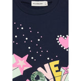 Billieblush Felpa tinta unita con Stampa Blu per Bambina U21603 BLU BillIEBLUSH 