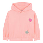 Billieblush Felpa Chiusa con Cappuccio tinta unita Pesca per Bambina U21604 PESCA BillIEBLUSH 