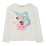 Billieblush Shirt Girocollo tinta unita con Paillettes Panna per Neonata U21610XN PANNA BillIEBLUSH 