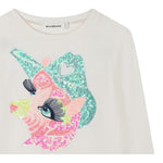 Billieblush Shirt Girocollo tinta unita con Paillettes Panna per Neonata U21610XN PANNA BillIEBLUSH 
