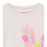 Billieblush Shirt Girocollo tinta unita con Stampe Rosa per Bambina U21611 ROSA BillIEBLUSH 