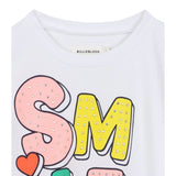 Billieblush Shirt Girocollo tinta unita con Stampa Bianco per Neonata U21637XX BIANCO BillIEBLUSH 