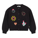 Billieblush Cardigan tinta unita con Ricami Grigio per Neonata U22389N GRIGIO BillIEBLUSH 