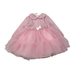 Bimbalo' Abito tinta unita con Tulle Rosa per Neonata 7363 ROSA BIMBALO' 