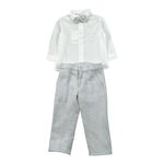 Bimbalo' Completo Cerimonia 3Pz Camicia-Pantalone-Papillon Bianco per Neonato 7455 BIANCO BIMBALO' 