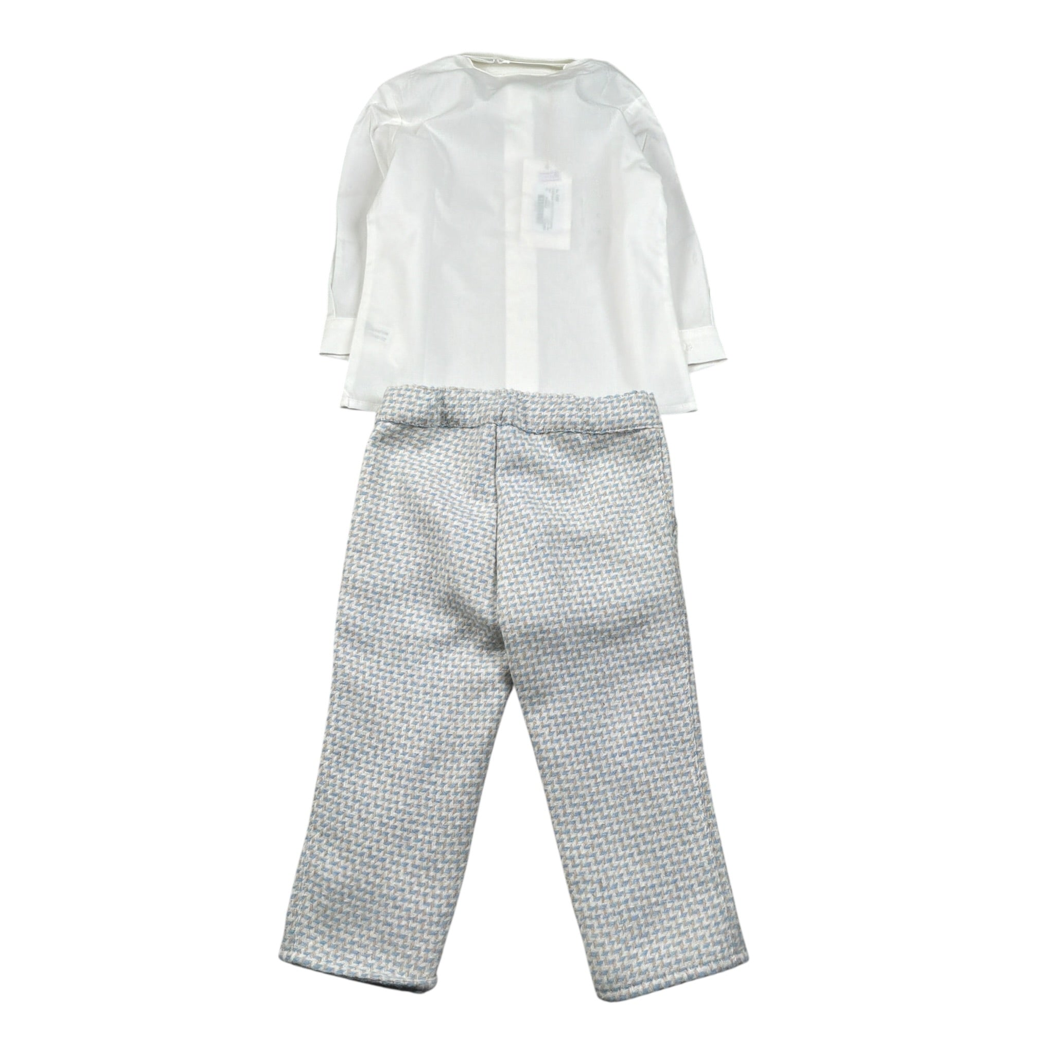 Bimbalo' Completo Cerimonia 3Pz Camicia-Pantalone-Papillon Bianco per Neonato 7455 BIANCO BIMBALO' 
