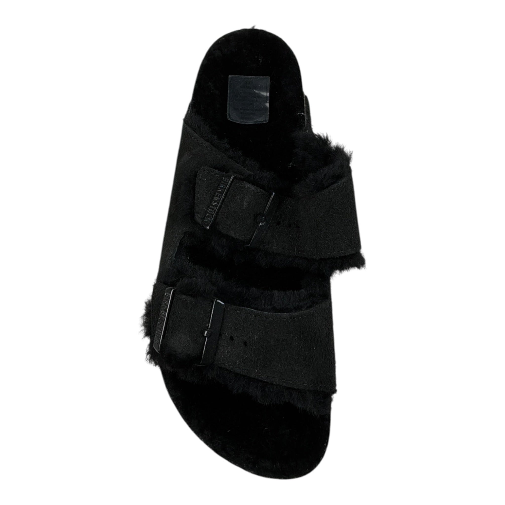 Birkenstock Ciabatte tinta unita con Fibbie Nero per Bambino 0752663 NERO BIRKENSTOCK 