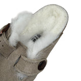 Birkenstock Ciabatte tinta unita con Pelliccia Beige per Bambino 1030480 BEIGE BIRKENSTOCK 
