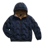 Blauer Giubbino tinta unita con Zip E Cappuccio Blu per Neonato 03400 BLU BLAUER 