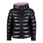 Blauer Giubbino tinta unita con Cappuccio E Zip Nero per Neonata 22WBLGC02408 NERO BLAUER 