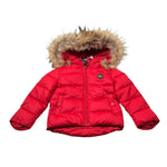 Blauer Giubbino tinta unita con Cappuccio Rosso per Neonato 23WBBXC2296 ROSSO BLAUER 